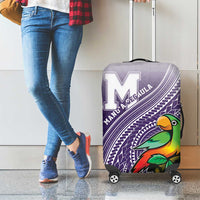 Manua High School Luggage Cover Polynesian Tribal Pattern