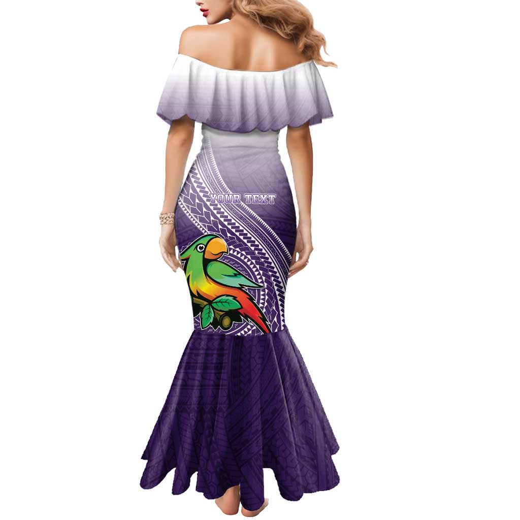 Personalized Manua High School Mermaid Dress Polynesian Tribal Pattern LT05 - Polynesian Pride