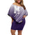 Personalized Manua High School Off Shoulder Short Dress Polynesian Tribal Pattern