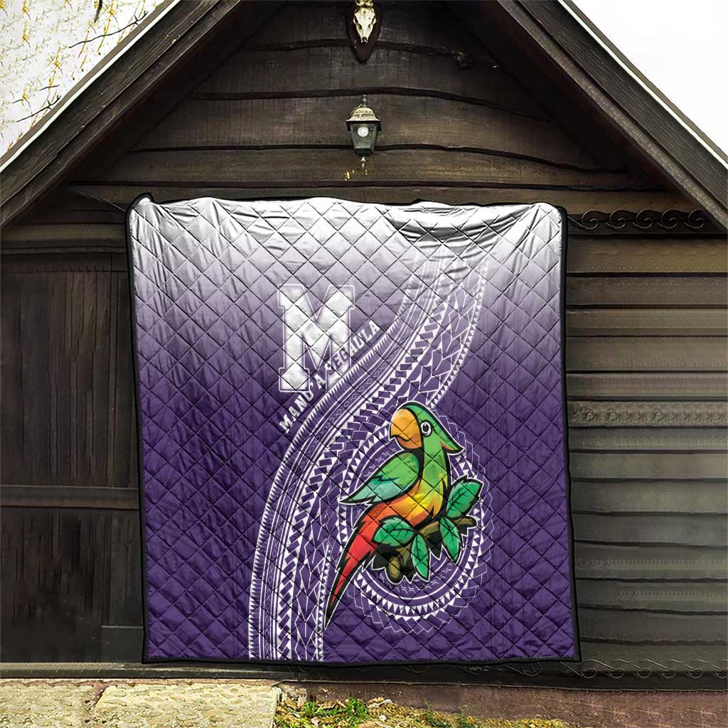 Manua High School Quilt Polynesian Tribal Pattern