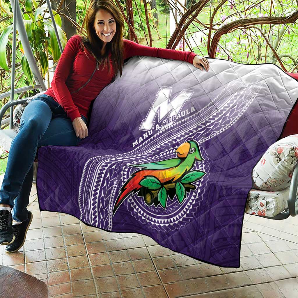 Manua High School Quilt Polynesian Tribal Pattern