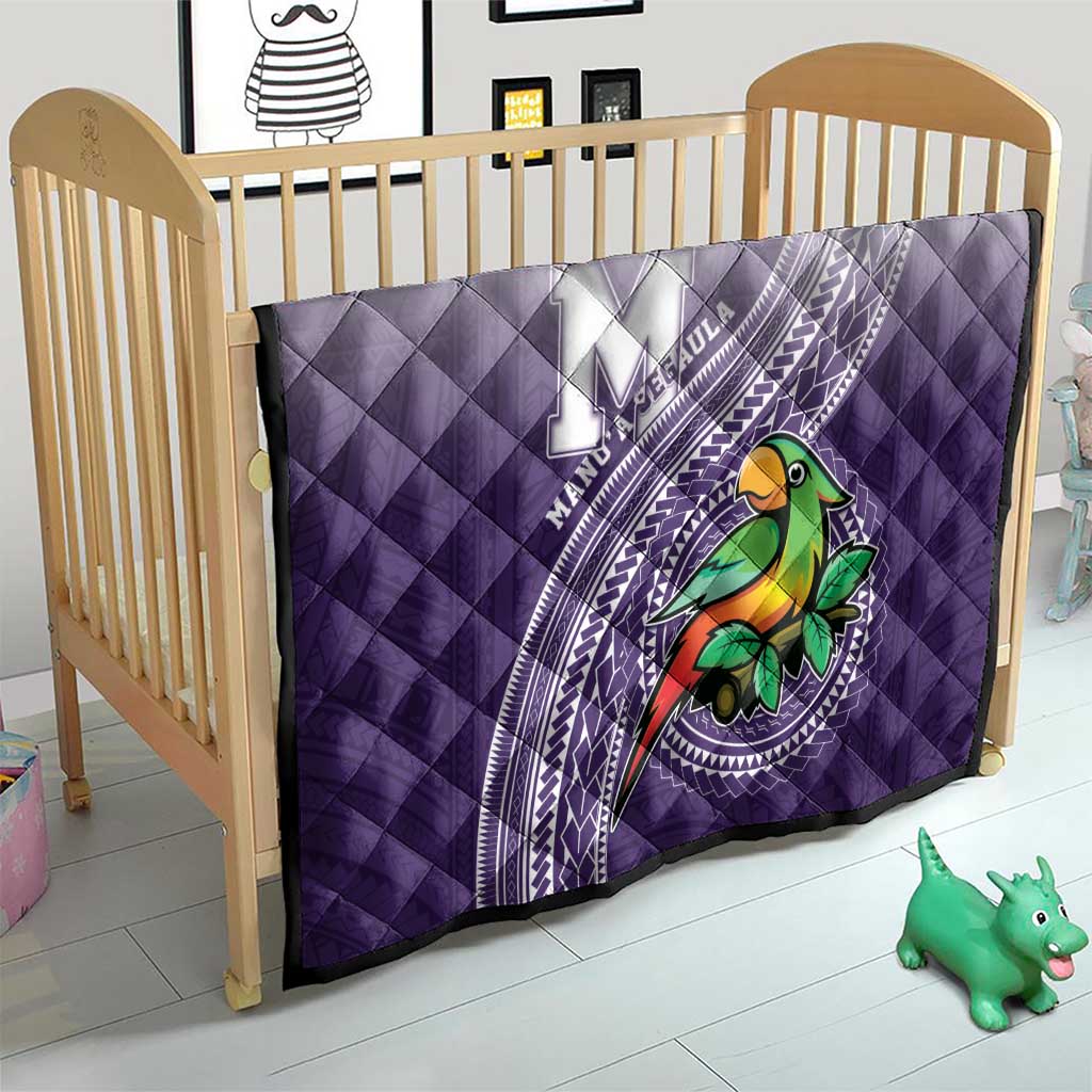 Manua High School Quilt Polynesian Tribal Pattern