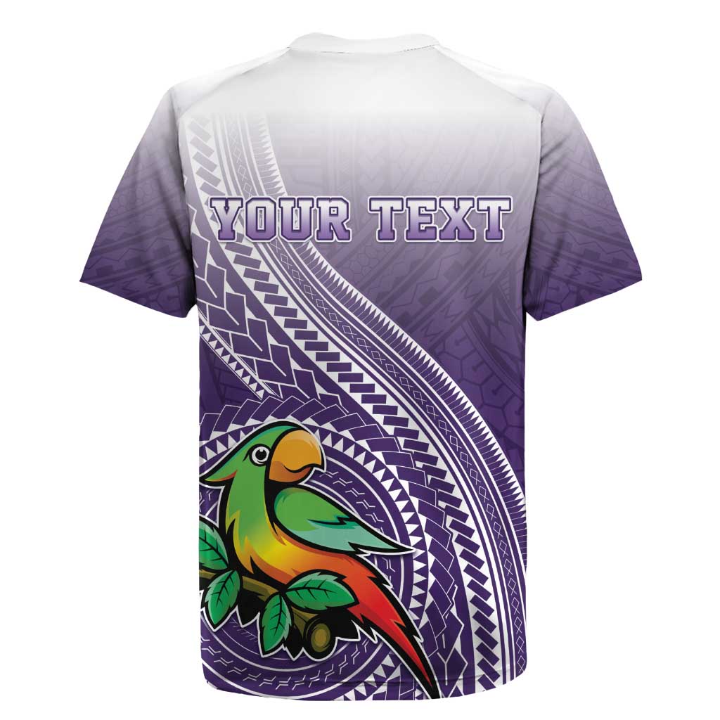 Personalized Manua High School Rugby Jersey Polynesian Tribal Pattern