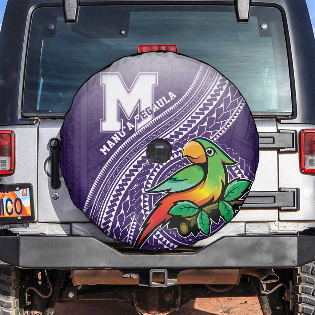 Manua High School Spare Tire Cover Polynesian Tribal Pattern