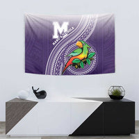 Manua High School Tapestry Polynesian Tribal Pattern