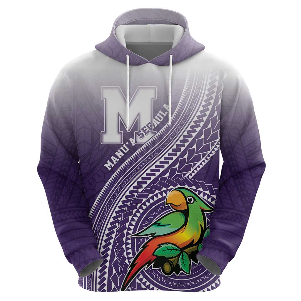 Personalized Manua High School Zip Hoodie Polynesian Tribal Pattern