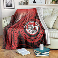 Fagaitua High School Blanket Polynesian Tribal Pattern