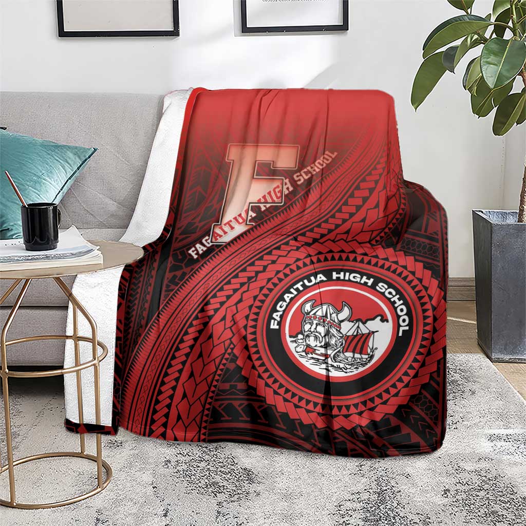 Fagaitua High School Blanket Polynesian Tribal Pattern