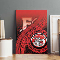 Fagaitua High School Canvas Wall Art Polynesian Tribal Pattern