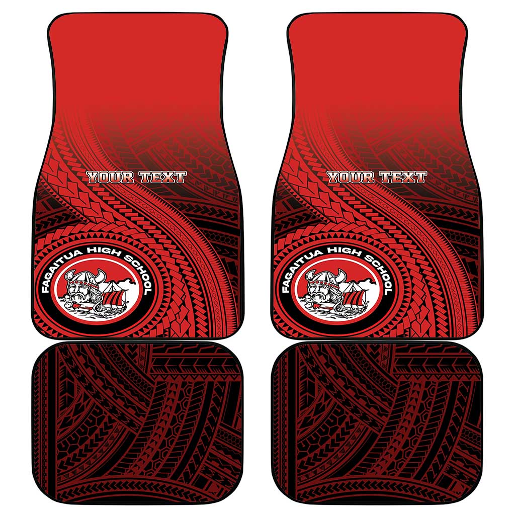 Fagaitua High School Car Mats Polynesian Tribal Pattern