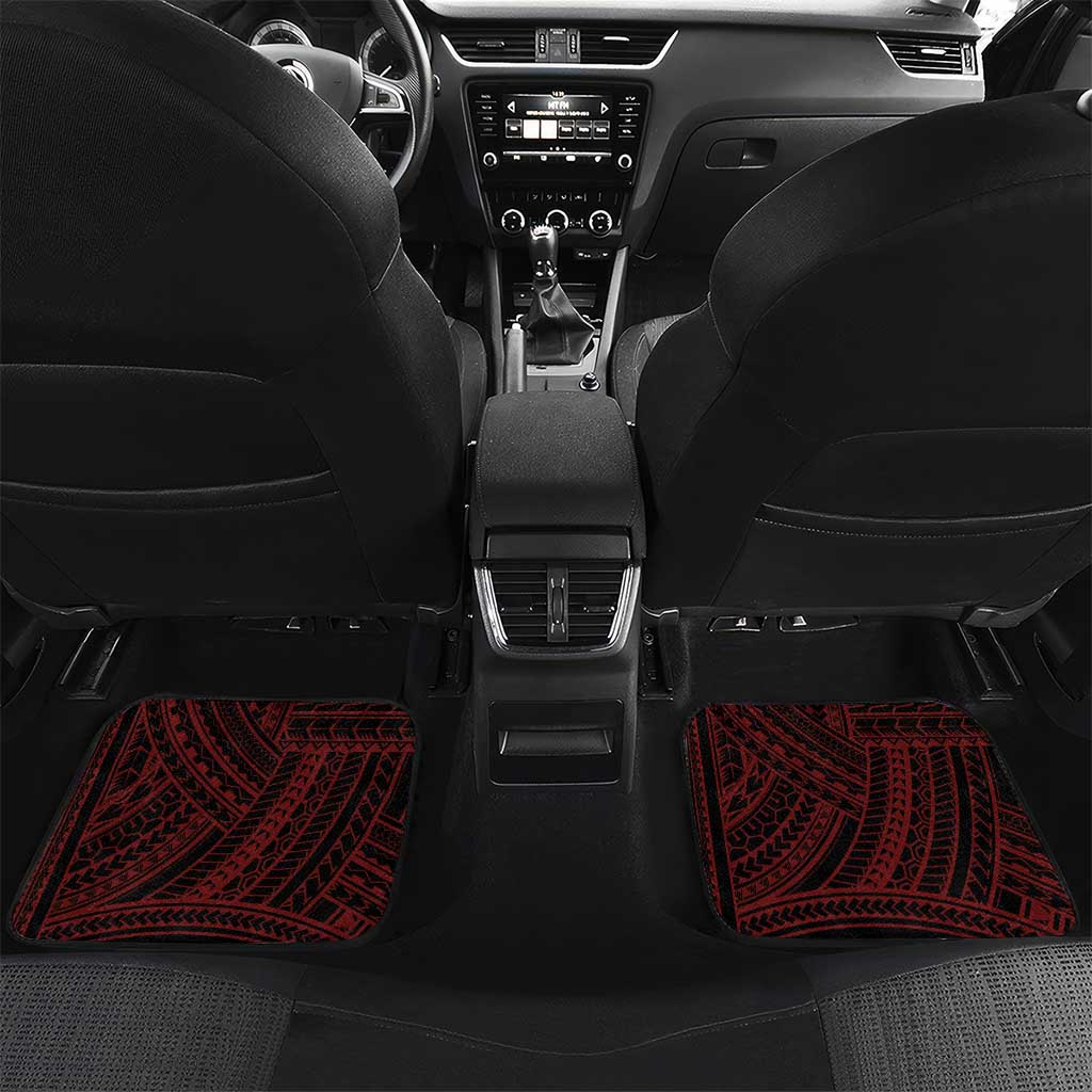 Fagaitua High School Car Mats Polynesian Tribal Pattern