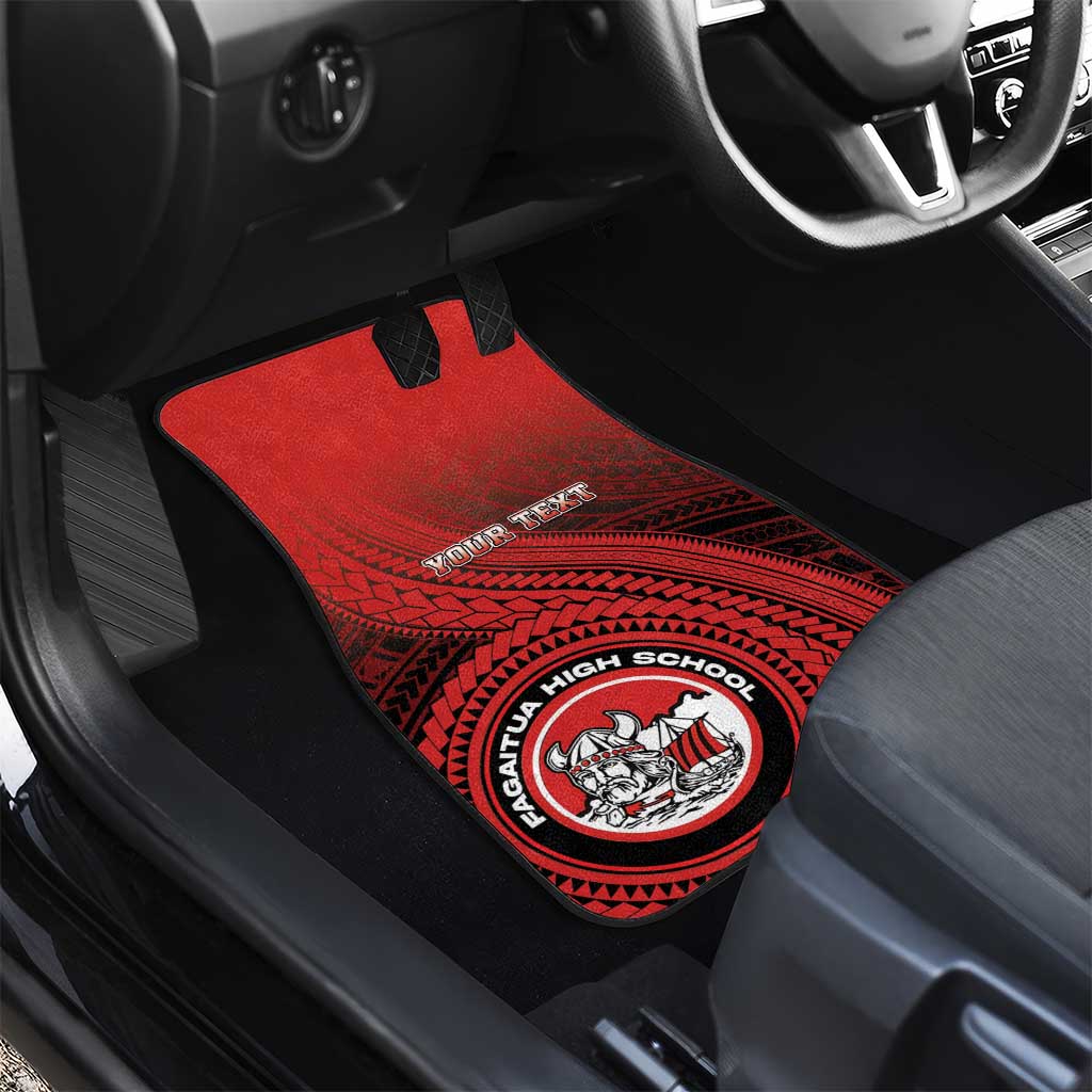 Fagaitua High School Car Mats Polynesian Tribal Pattern