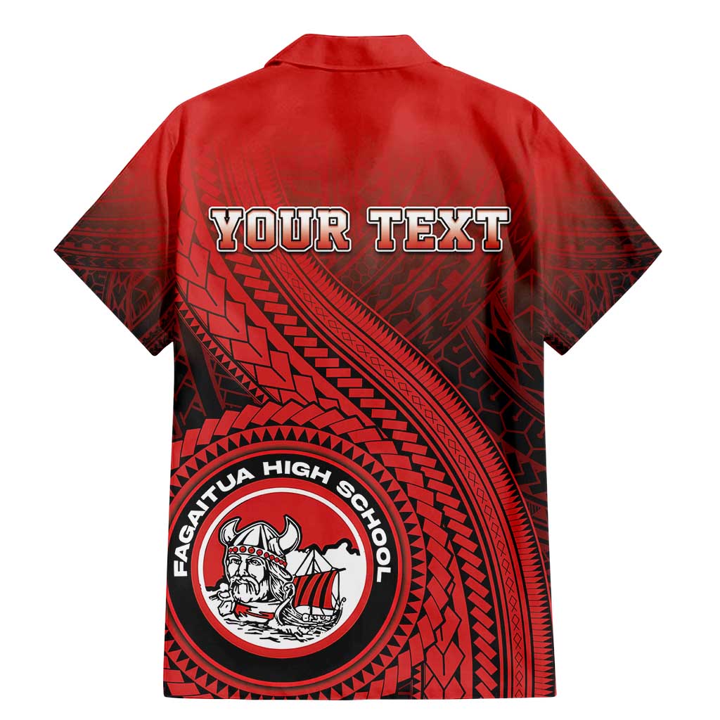 Personalized Fagaitua High School Family Matching Mermaid Dress and Hawaiian Shirt Polynesian Tribal Pattern