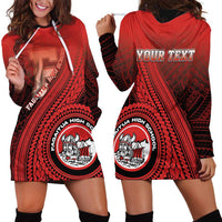 Personalized Fagaitua High School Hoodie Dress Polynesian Tribal Pattern