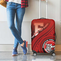 Fagaitua High School Luggage Cover Polynesian Tribal Pattern