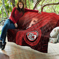 Fagaitua High School Quilt Polynesian Tribal Pattern