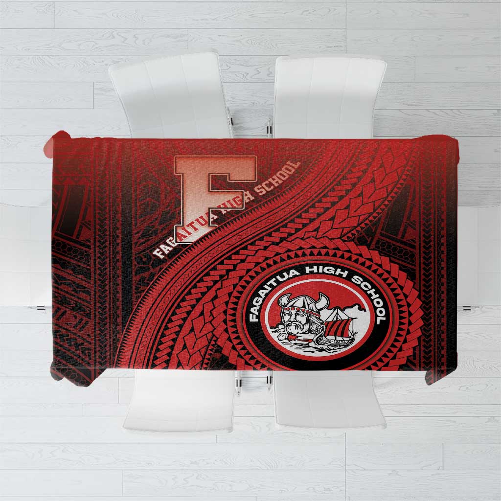 Fagaitua High School Tablecloth Polynesian Tribal Pattern