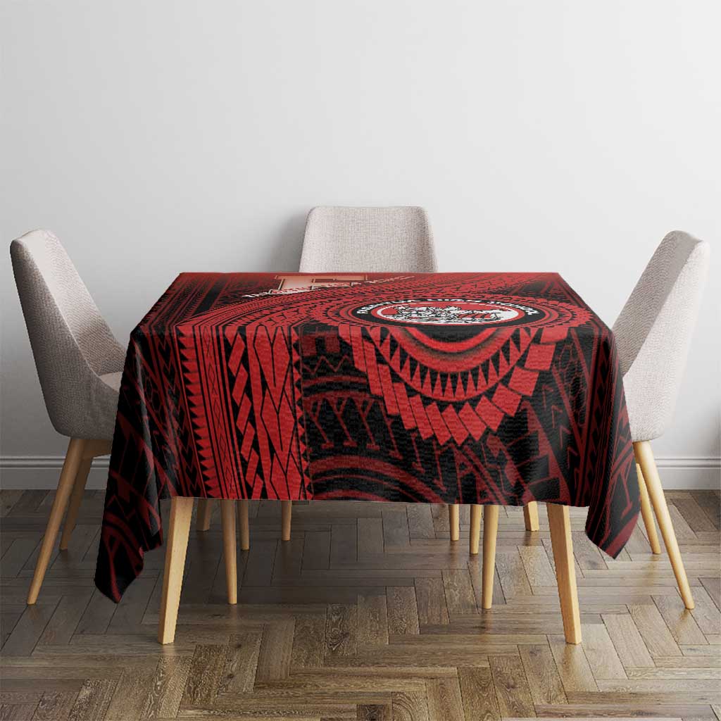 Fagaitua High School Tablecloth Polynesian Tribal Pattern