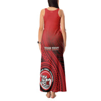 Personalized Fagaitua High School Tank Maxi Dress Polynesian Tribal Pattern
