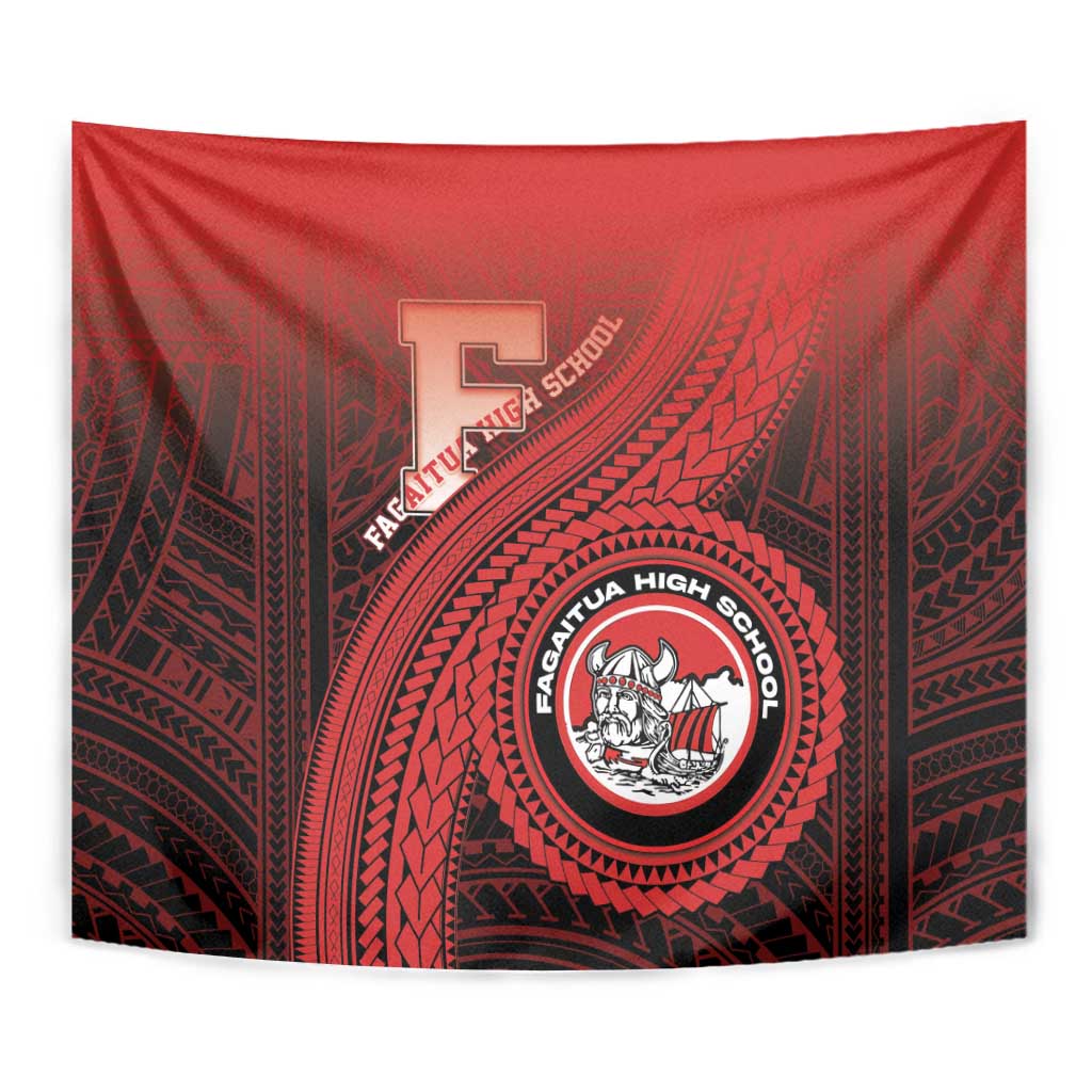 Fagaitua High School Tapestry Polynesian Tribal Pattern
