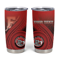 Personalized Fagaitua High School Tumbler Cup Polynesian Tribal Pattern