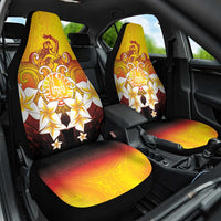 Tahiti Heiva Festival Car Seat Cover Tahitian Vahine Plumeria Flowers