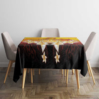 Tahiti Heiva Festival Tablecloth Tahitian Vahine Plumeria Flowers