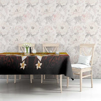 Tahiti Heiva Festival Tablecloth Tahitian Vahine Plumeria Flowers