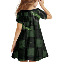 Hawaiian Quilt Family Matching Tank Maxi Dress and Hawaiian Shirt Pele Hair Hinahina Lei Black Version