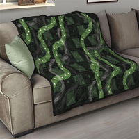 Hawaiian Quilt Quilt Pele Hair Hinahina Lei Black Version