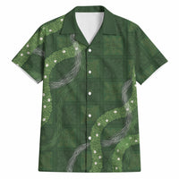 Hawaiian Quilt Hawaiian Shirt Pele Hair Hinahina Lei Green Version LT05 Green - Polynesian Pride