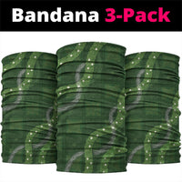 Hawaiian Quilt Neck Gaiter Pele Hair Hinahina Lei Green Version LT05 package One Size: 25*50cm Green - Polynesian Pride