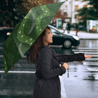 Hawaiian Quilt Umbrella Pele Hair Hinahina Lei Green Version LT05 - Polynesian Pride