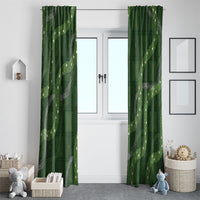 Hawaiian Quilt Window Curtain Pele Hair Hinahina Lei Green Version LT05 - Polynesian Pride