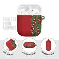 Tonga Language Week AirPods Case Heilala Floral Red LT05 - Polynesian Pride