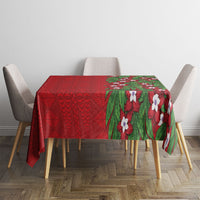 Tonga Language Week Tablecloth Heilala Floral Red