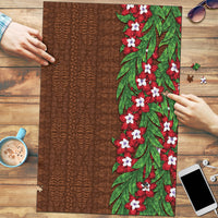 Tonga Language Week Puzzle Heilala Floral Brown