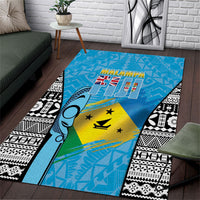 Malampa Fiji Day 2026 Area Rug Unique Style LT05 Blue - Polynesian Pride