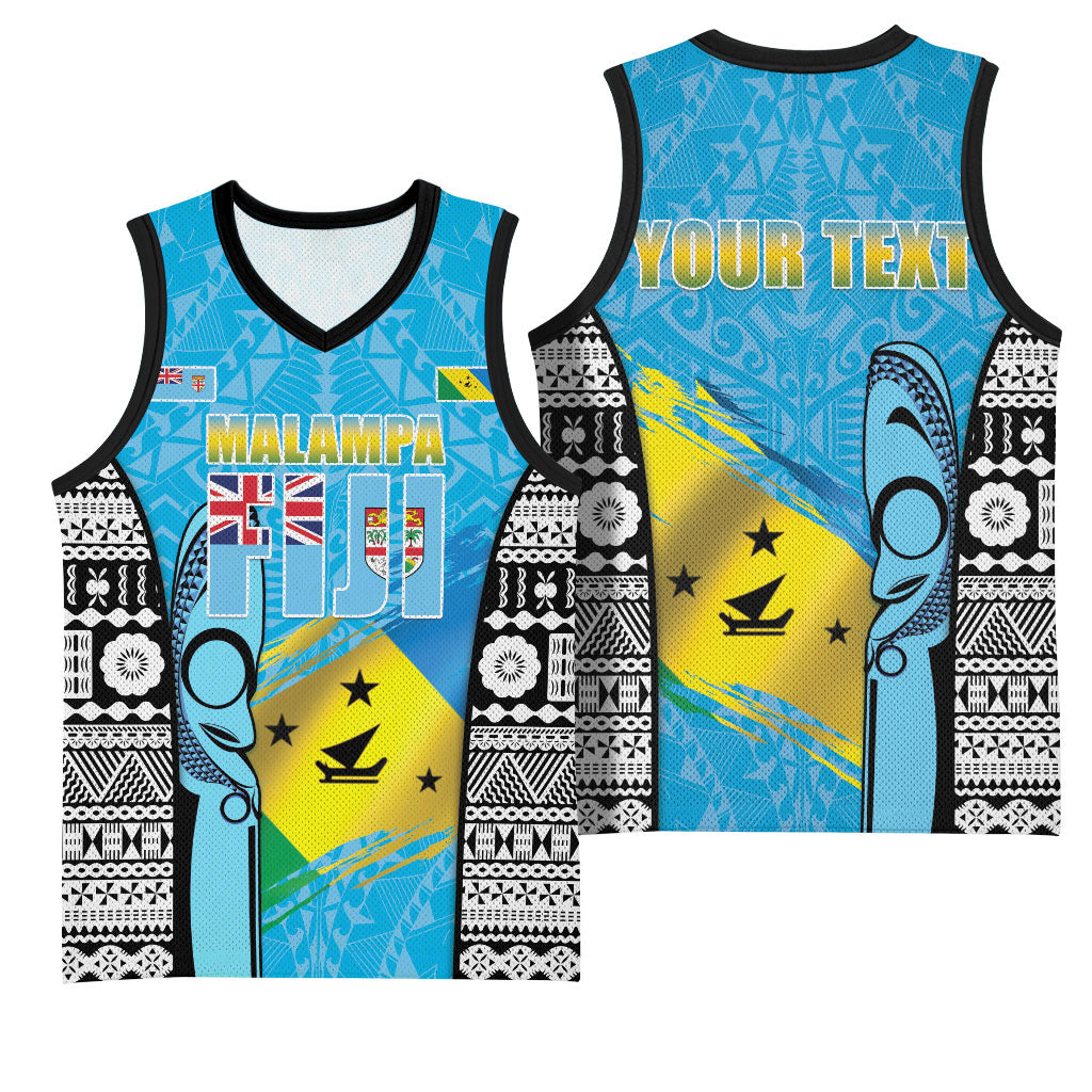 Personalised Malampa Fiji Day 2026 Basketball Jersey Unique Style LT05 - Polynesian Pride