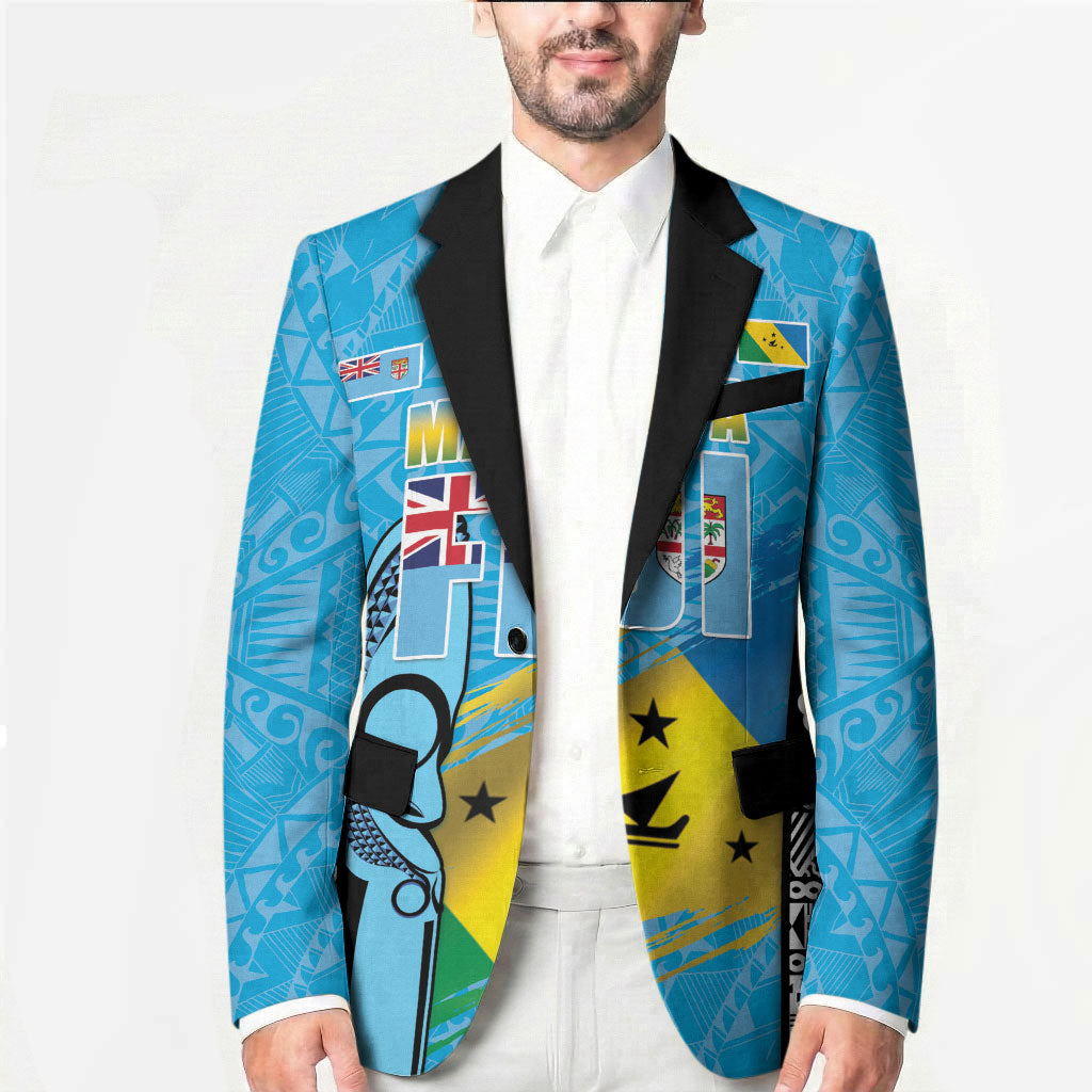 Personalised Malampa Fiji Day 2026 Blazer Unique Style LT05 - Polynesian Pride