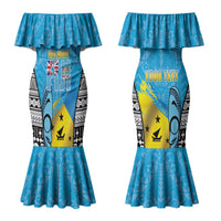 Personalised Malampa Fiji Day 2026 Couples Matching Mermaid Dress and Long Sleeve Button Shirt Unique Style LT05 - Polynesian Pride