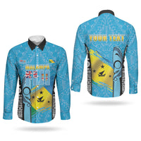 Personalised Malampa Fiji Day 2026 Couples Matching Puletasi and Long Sleeve Button Shirt Unique Style LT05 - Polynesian Pride