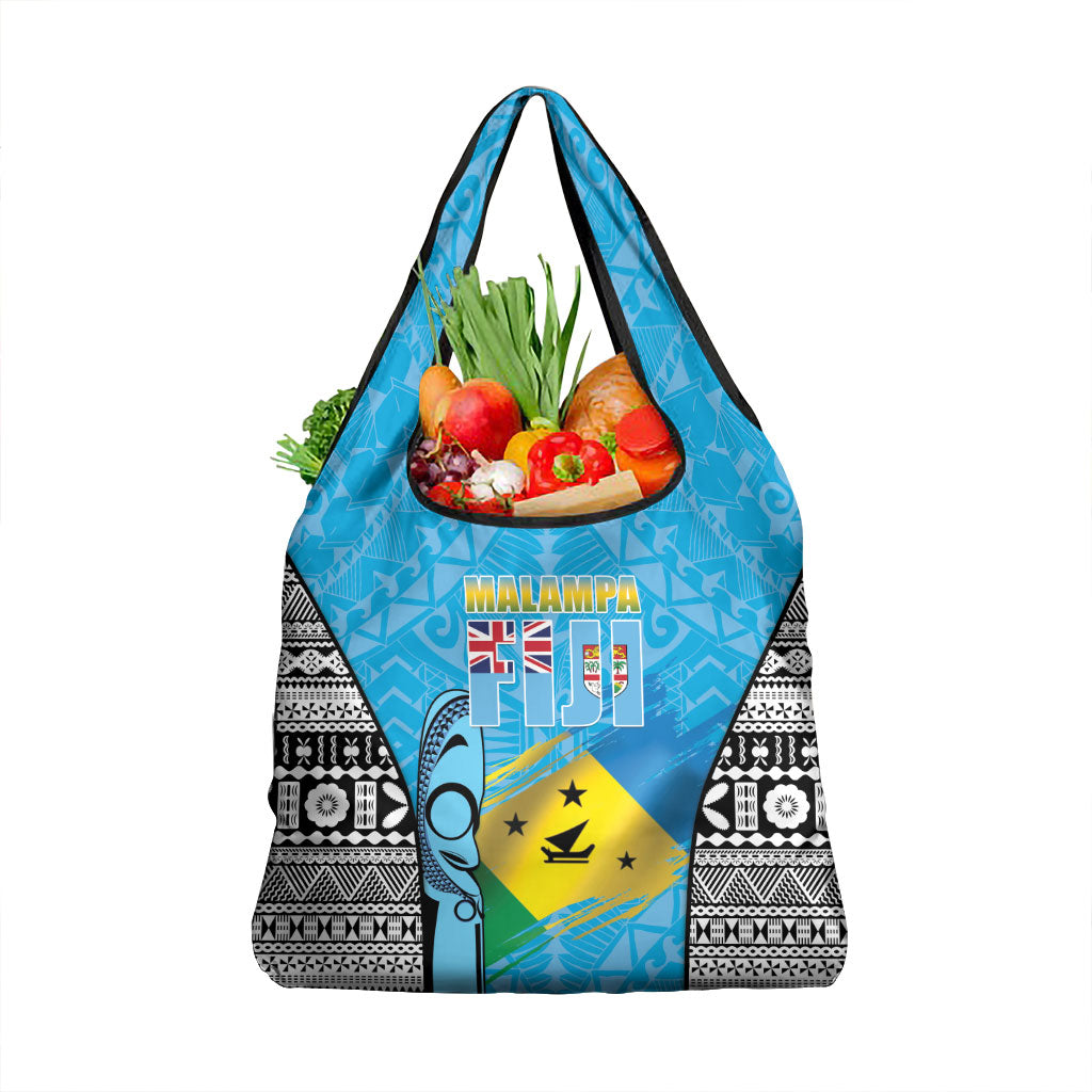 Malampa Fiji Day 2026 Grocery Bag Unique Style LT05 1-pack One Size Blue - Polynesian Pride
