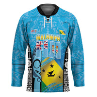 Personalised Malampa Fiji Day 2026 Hockey Jersey Unique Style LT05 Unisex Blue - Polynesian Pride
