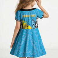 Personalised Malampa Fiji Day 2026 Kid Short Sleeve Dress Unique Style LT05 - Polynesian Pride