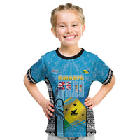 Personalised Malampa Fiji Day 2026 Kid T Shirt Unique Style LT05 Blue - Polynesian Pride