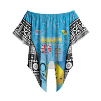 Personalised Malampa Fiji Day 2026 Off Shoulder Wrap Waist Top Unique Style LT05 - Polynesian Pride