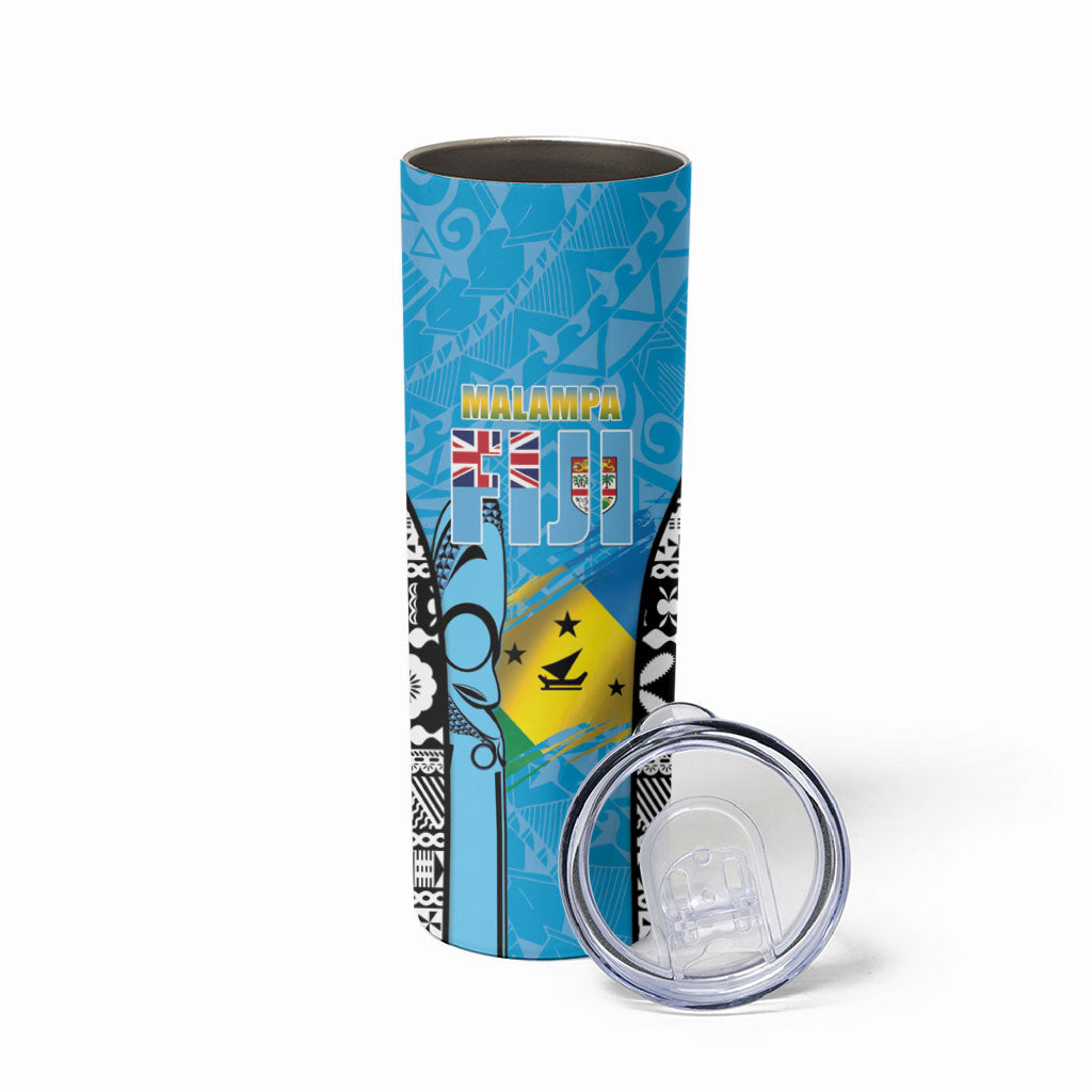 Personalised Malampa Fiji Day 2026 Skinny Tumbler Unique Style LT05 - Polynesian Pride