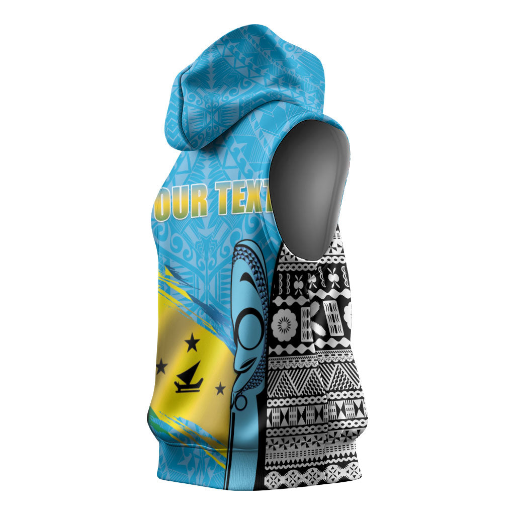 Personalised Malampa Fiji Day 2026 Sleeveless Hoodie Unique Style LT05 - Polynesian Pride