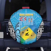 Malampa Fiji Day 2026 Spare Tire Cover Unique Style LT05 No hole Blue - Polynesian Pride